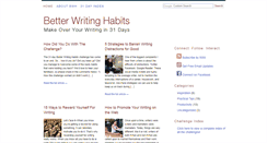 Desktop Screenshot of betterwritinghabits.com