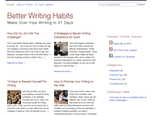 Tablet Screenshot of betterwritinghabits.com